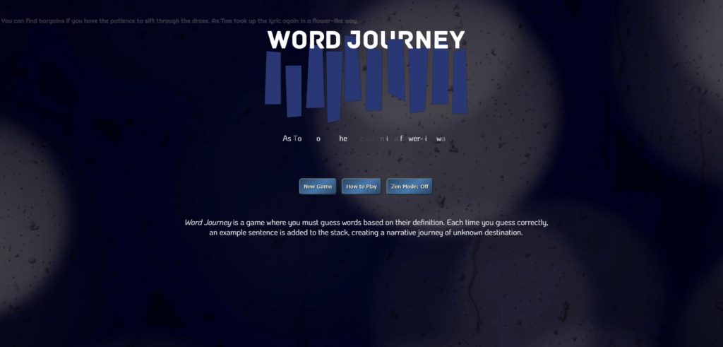 word journey