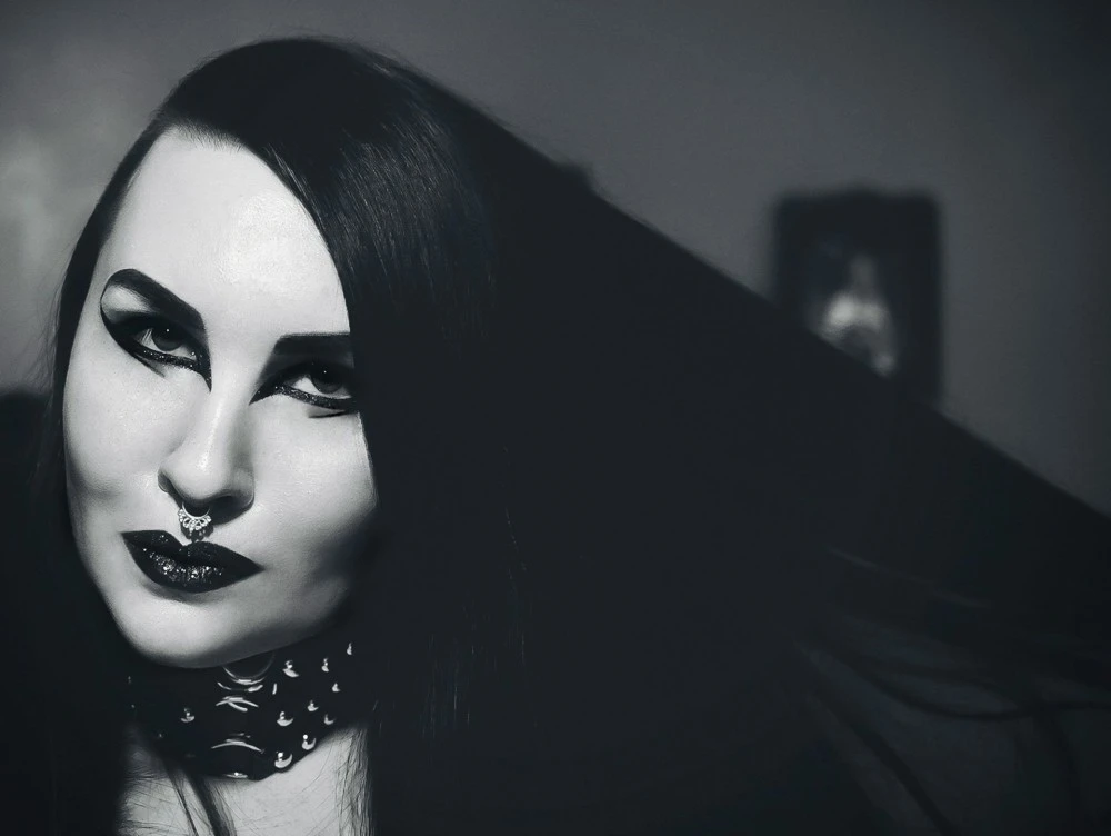 Do Female Vampires Menstruate? Image of goth woman.