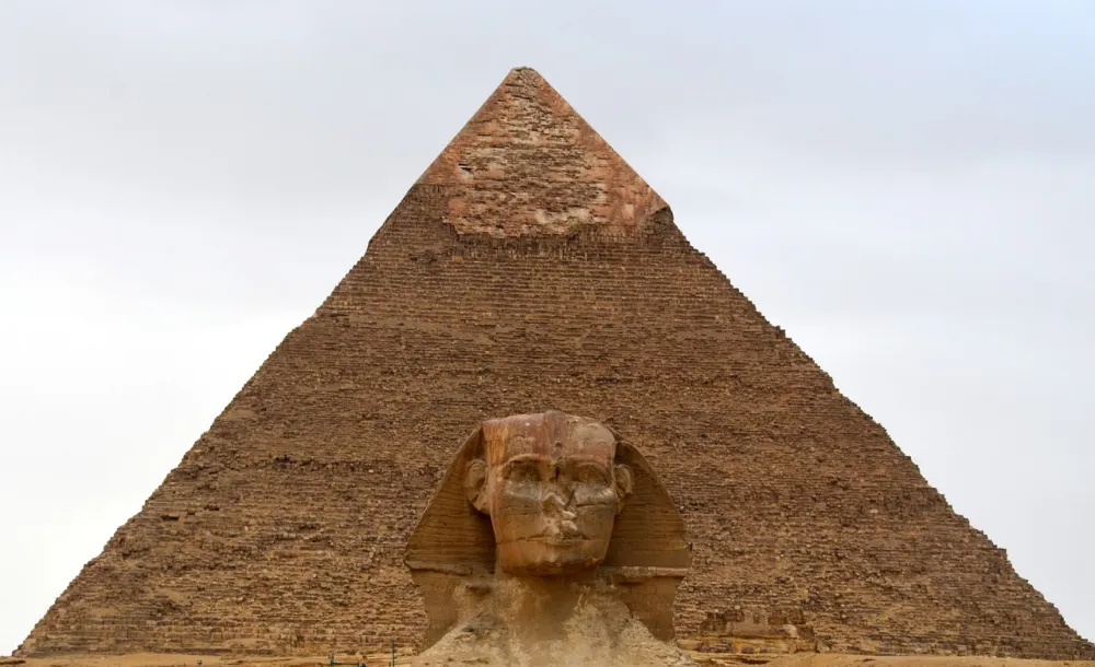 Scott Peters, image of pyramid and sphinx